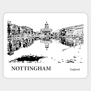 Nottingham England Sticker